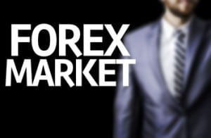 Forex market - business man